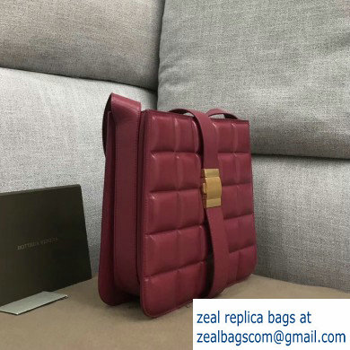 Bottega Veneta Padded Marie Slim Shoulder Bag Burgundy 2019