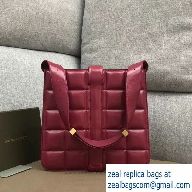 Bottega Veneta Padded Marie Slim Shoulder Bag Burgundy 2019 - Click Image to Close