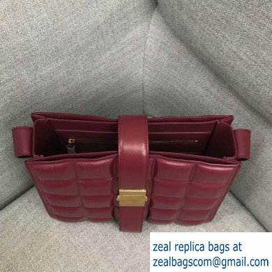 Bottega Veneta Padded Marie Slim Shoulder Bag Burgundy 2019 - Click Image to Close