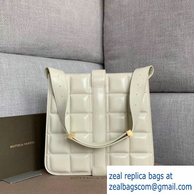 Bottega Veneta Padded Marie Slim Shoulder Bag Creamy 2019 - Click Image to Close