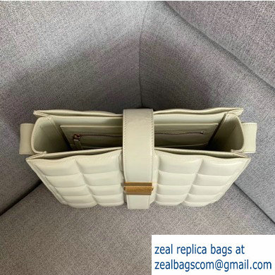 Bottega Veneta Padded Marie Slim Shoulder Bag Creamy 2019