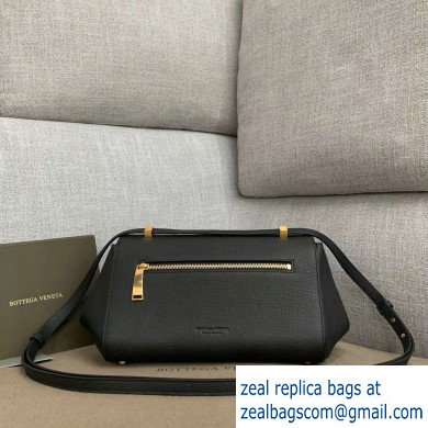 Bottega Veneta Small BV Angle Shoulder Bag In Palmellato Black 2019