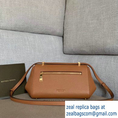 Bottega Veneta Small BV Angle Shoulder Bag In Palmellato Brown 2019