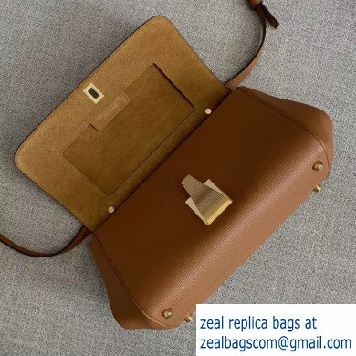 Bottega Veneta Small BV Angle Shoulder Bag In Palmellato Brown 2019