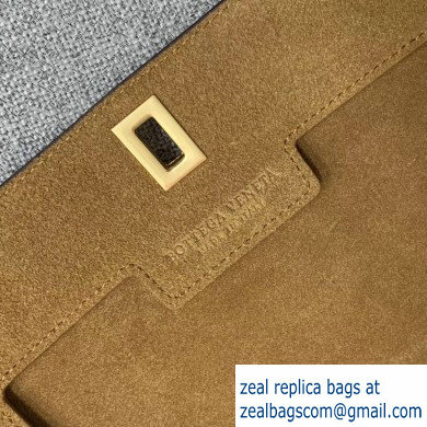 Bottega Veneta Small BV Angle Shoulder Bag In Palmellato Brown 2019