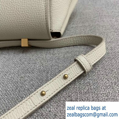 Bottega Veneta Small BV Angle Shoulder Bag In Palmellato White 2019