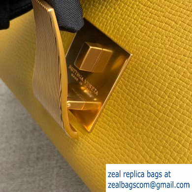 Bottega Veneta Small BV Angle Shoulder Bag In Palmellato Yellow 2019