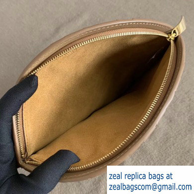 Bottega Veneta Small BV Rim Disc-shaped Clutch Bag In Maxi Intreccio Apricot 2019