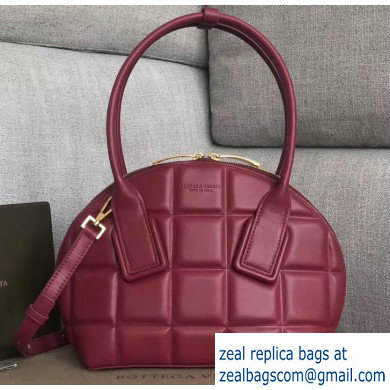 Bottega Veneta Small BV Swoop Bowler-style Bag Burgundy 2019 - Click Image to Close