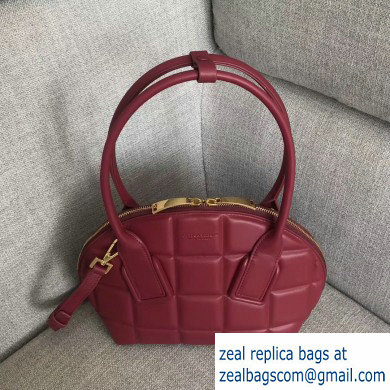 Bottega Veneta Small BV Swoop Bowler-style Bag Burgundy 2019