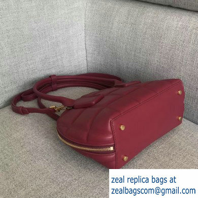 Bottega Veneta Small BV Swoop Bowler-style Bag Burgundy 2019