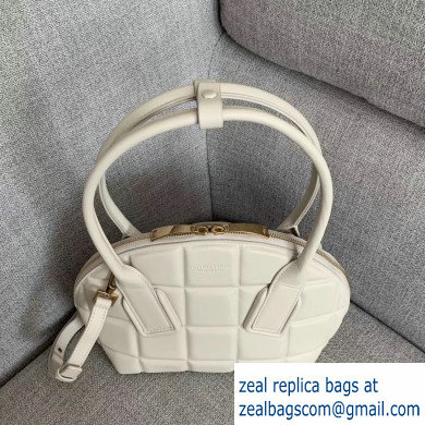 Bottega Veneta Small BV Swoop Bowler-style Bag Creamy 2019