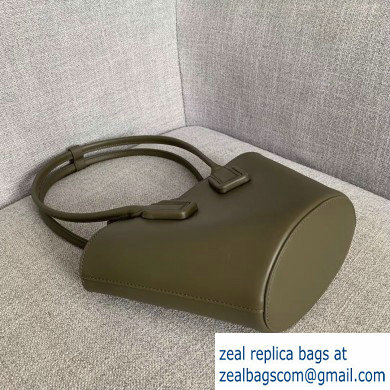 Bottega Veneta Small Basket Tote Bag In French Calf Army Green 2019 - Click Image to Close