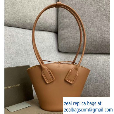 Bottega Veneta Small Basket Tote Bag In French Calf Brown 2019