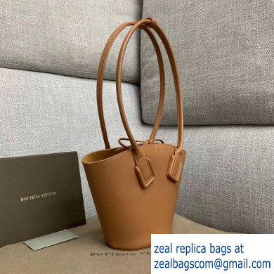 Bottega Veneta Small Basket Tote Bag In French Calf Brown 2019