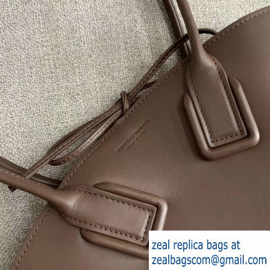 Bottega Veneta Small Basket Tote Bag In French Calf Coffee 2019 - Click Image to Close