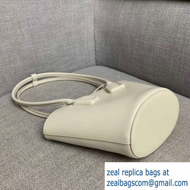 Bottega Veneta Small Basket Tote Bag In French Calf White 2019