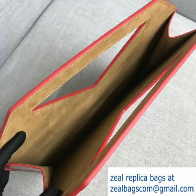 Bottega Veneta Small Flat Bicolor North-South Tote Bag Red 2019