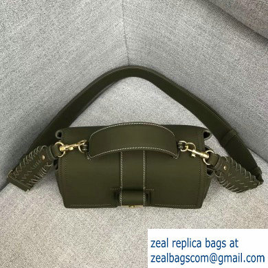 Bottega Veneta Small Piazza Bag in Soft Matte Calfskin Army Green 2019 - Click Image to Close