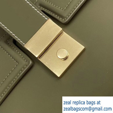 Bottega Veneta Small Piazza Bag in Soft Matte Calfskin Army Green 2019