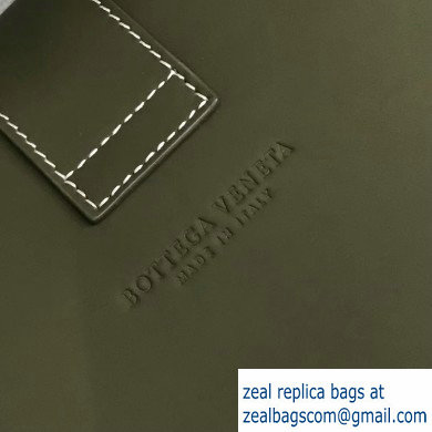 Bottega Veneta Small Piazza Bag in Soft Matte Calfskin Army Green 2019 - Click Image to Close