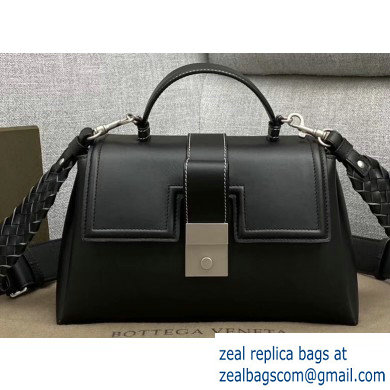 Bottega Veneta Small Piazza Bag in Soft Matte Calfskin Black 2019
