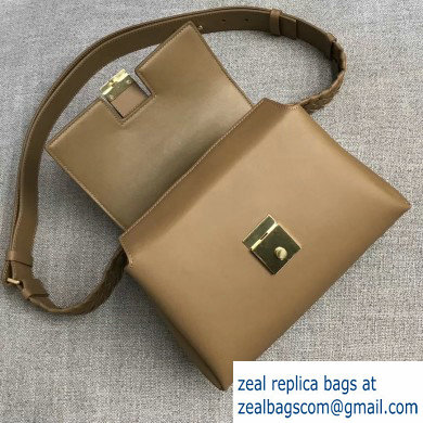 Bottega Veneta Small Piazza Bag in Soft Matte Calfskin Camel 2019