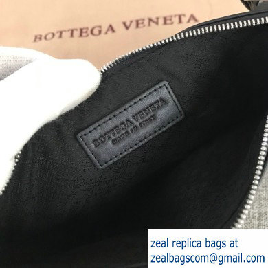 Bottega Veneta Small Pouch Clutch Bag In Maxi Intreccio Weave Black 2019 - Click Image to Close