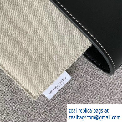 Bottega Veneta Small Slip Tote Bag In Maxi Weave Black/Linen 2019