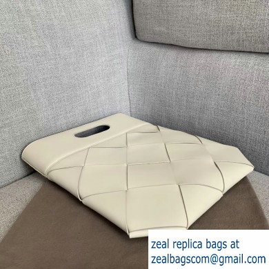 Bottega Veneta Small Slip Tote Bag In Maxi Weave White 2019 - Click Image to Close