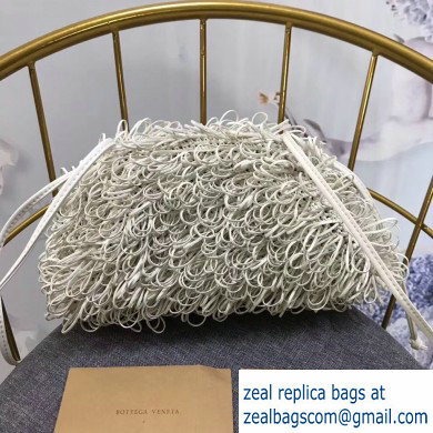 Bottega Veneta The Sponge Pouch 20 Clutch Bag with Strap Creamy 2019 - Click Image to Close