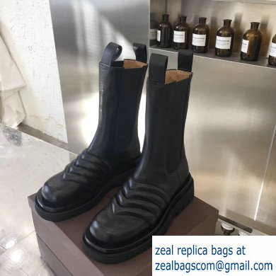 Bottega Veneta Waxy Calfksin Boots Black 2019 - Click Image to Close