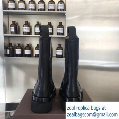 Bottega Veneta Waxy Calfksin Boots Black 2019