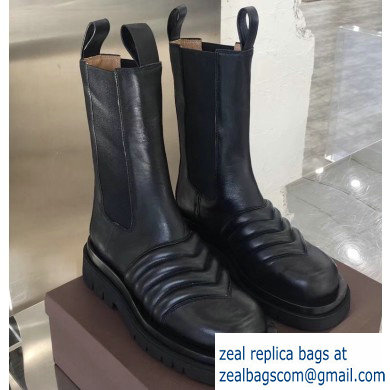 Bottega Veneta Waxy Calfksin Boots Black 2019