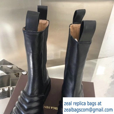 Bottega Veneta Waxy Calfksin Boots Black 2019