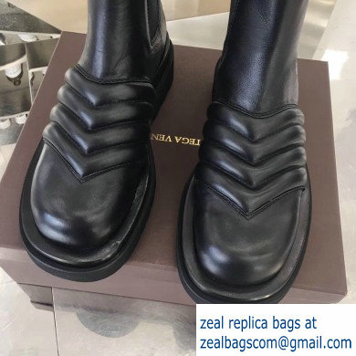 Bottega Veneta Waxy Calfksin Boots Black 2019 - Click Image to Close