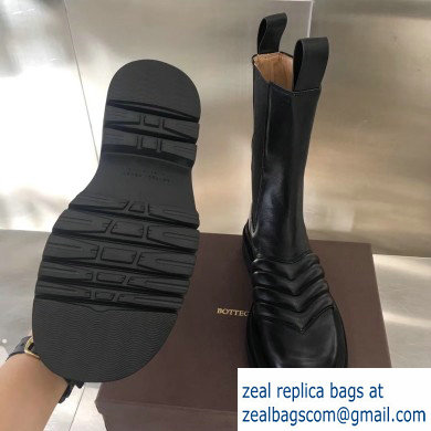 Bottega Veneta Waxy Calfksin Boots Black 2019