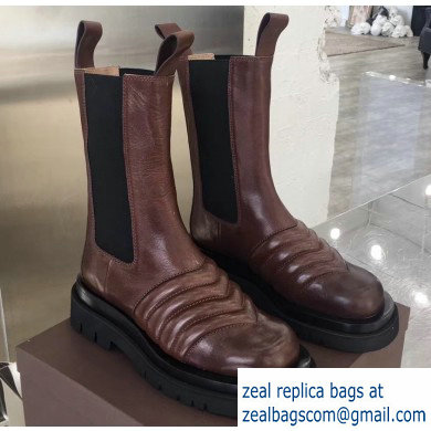 Bottega Veneta Waxy Calfksin Boots Coffee 2019 - Click Image to Close