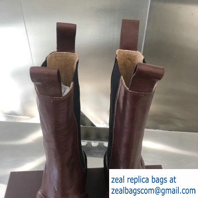 Bottega Veneta Waxy Calfksin Boots Coffee 2019