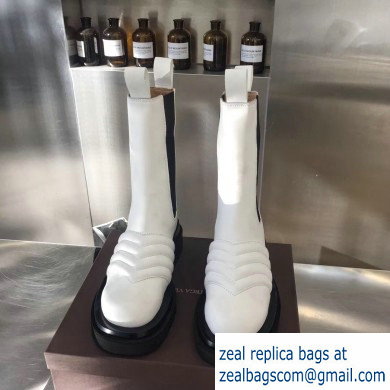 Bottega Veneta Waxy Calfksin Boots White 2019 - Click Image to Close