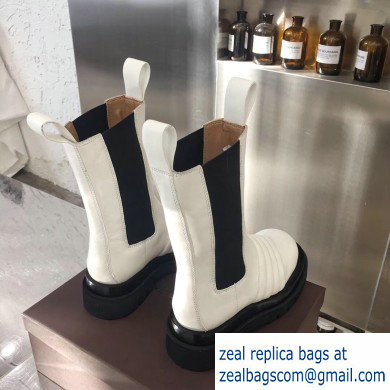 Bottega Veneta Waxy Calfksin Boots White 2019 - Click Image to Close