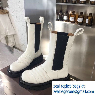 Bottega Veneta Waxy Calfksin Boots White 2019 - Click Image to Close