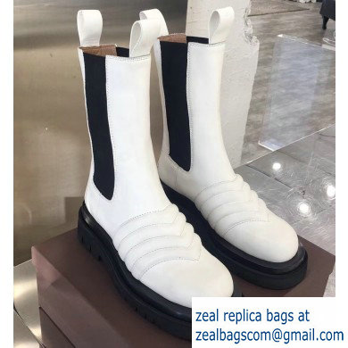 Bottega Veneta Waxy Calfksin Boots White 2019 - Click Image to Close