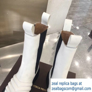 Bottega Veneta Waxy Calfksin Boots White 2019 - Click Image to Close