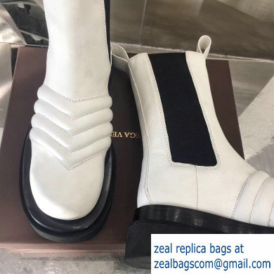 Bottega Veneta Waxy Calfksin Boots White 2019