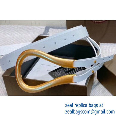 Bottega Veneta Width 5cm Leather Corset Belt White 2019
