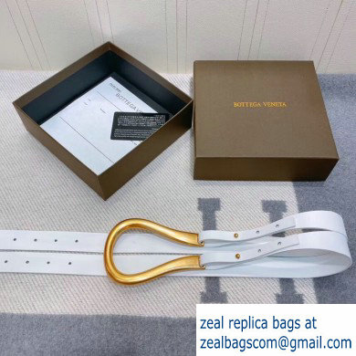 Bottega Veneta Width 5cm Leather Corset Belt White 2019 - Click Image to Close