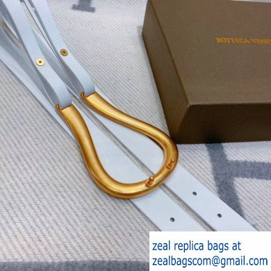Bottega Veneta Width 5cm Leather Corset Belt White 2019 - Click Image to Close