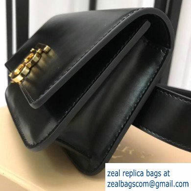 Burberry Belted Strap Leather TB Bag Black 2019 - Click Image to Close