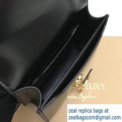Burberry Belted Strap Leather TB Bag Black 2019